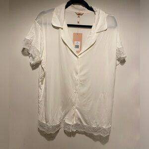 Eberjey Malou Lace Short PJ Set, Ivory, Medium